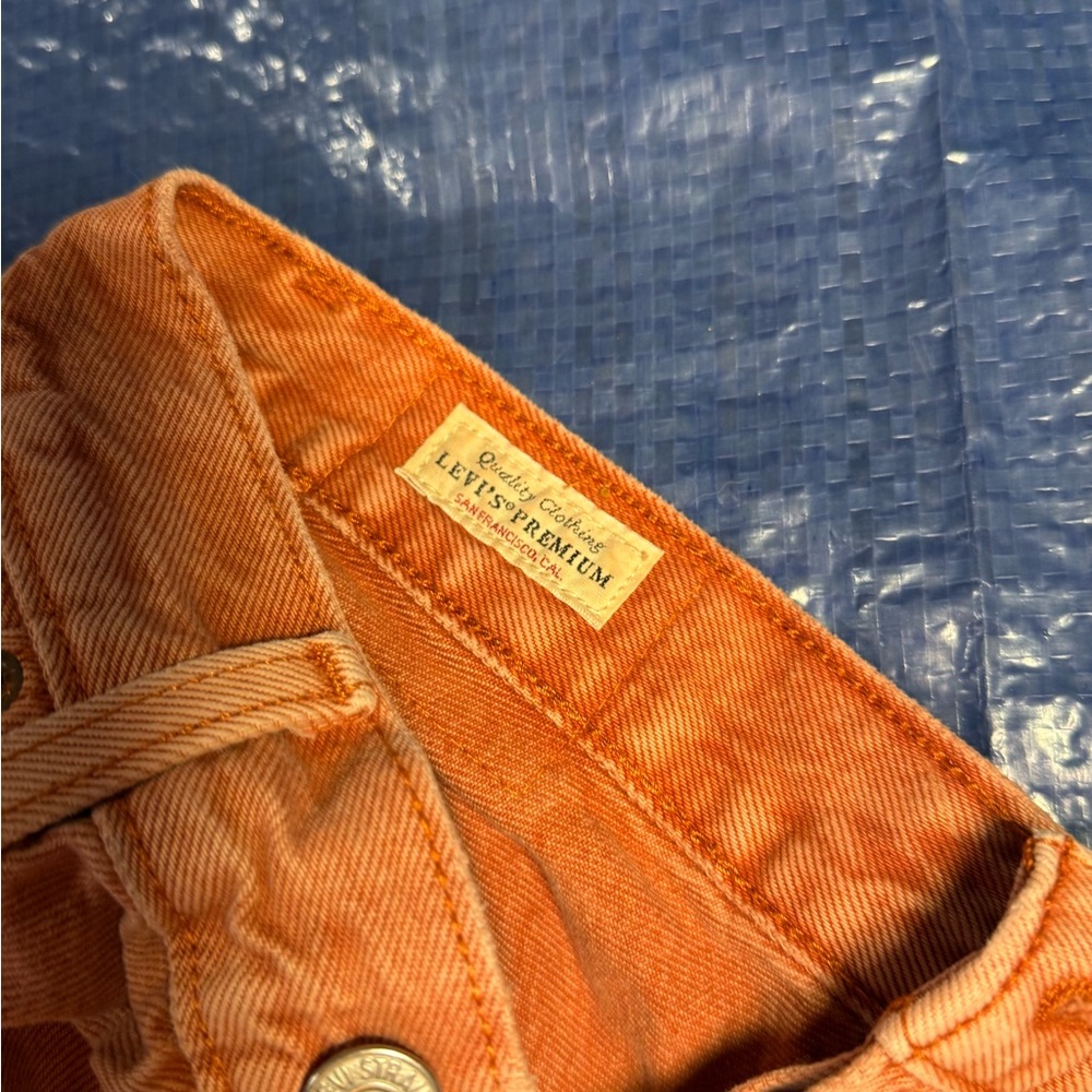 Levi's Premium Burnt Orange Corduroy Trousers